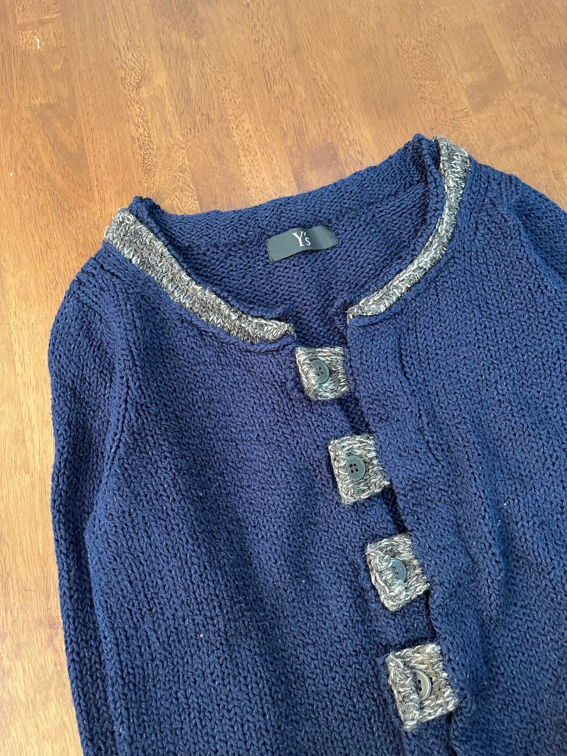 요지 야마모토 코튼 니트 가디건 상품이미지3