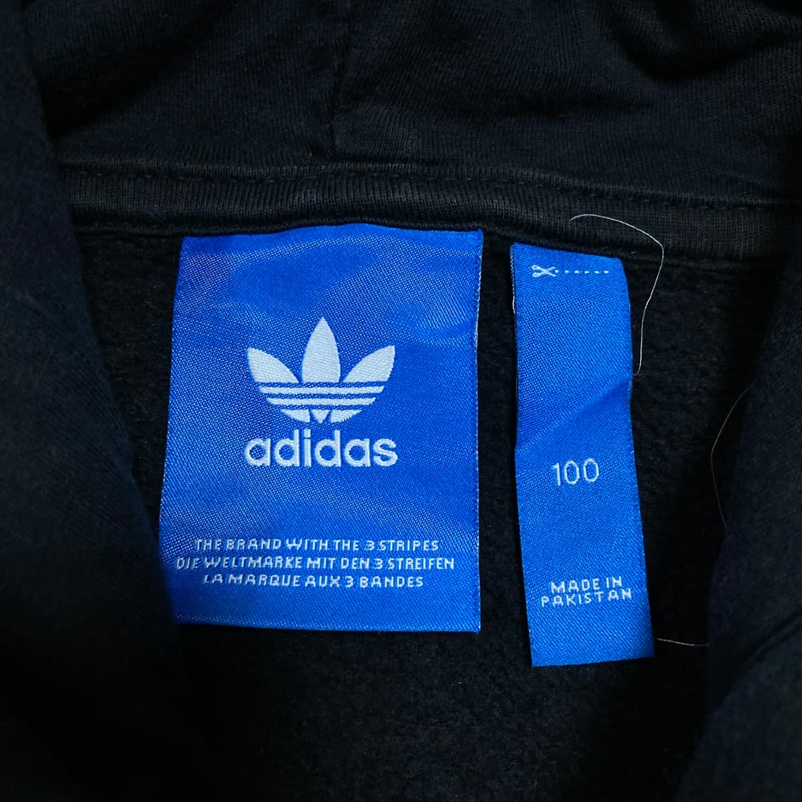 아디다스 오리지날 빅로고 블랙 후드티 상품이미지3