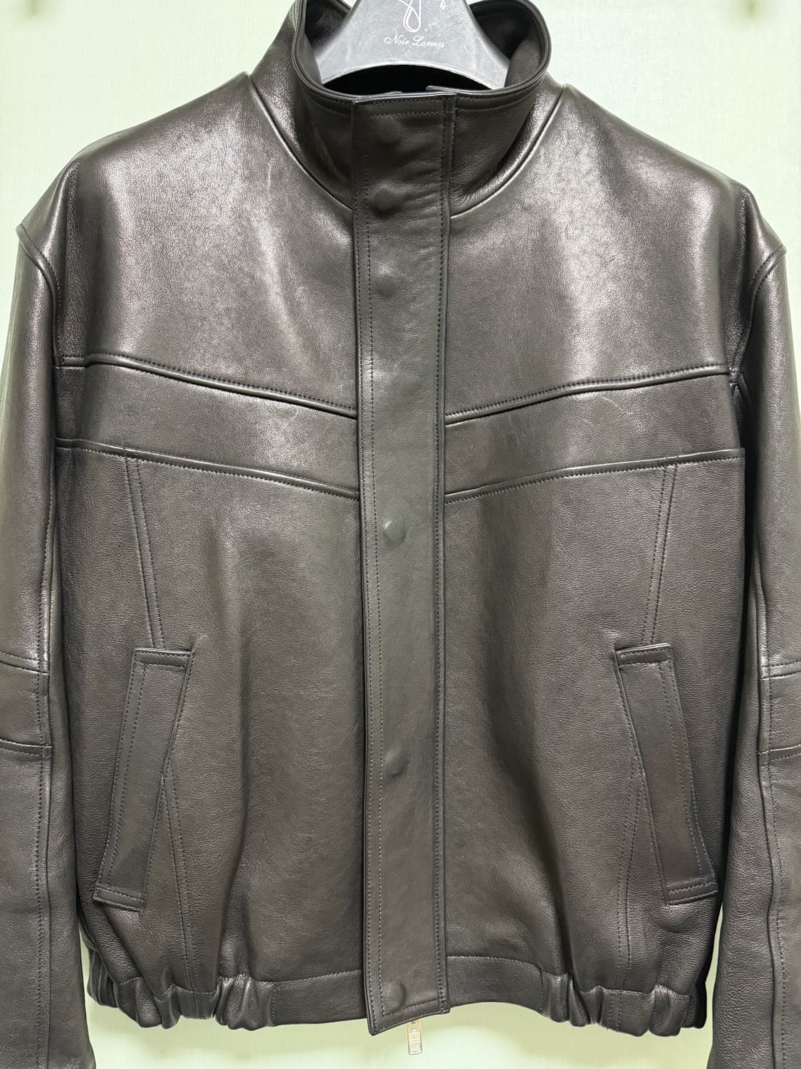 느와르 라르메스 하이넥 레더자켓 46 상품이미지3