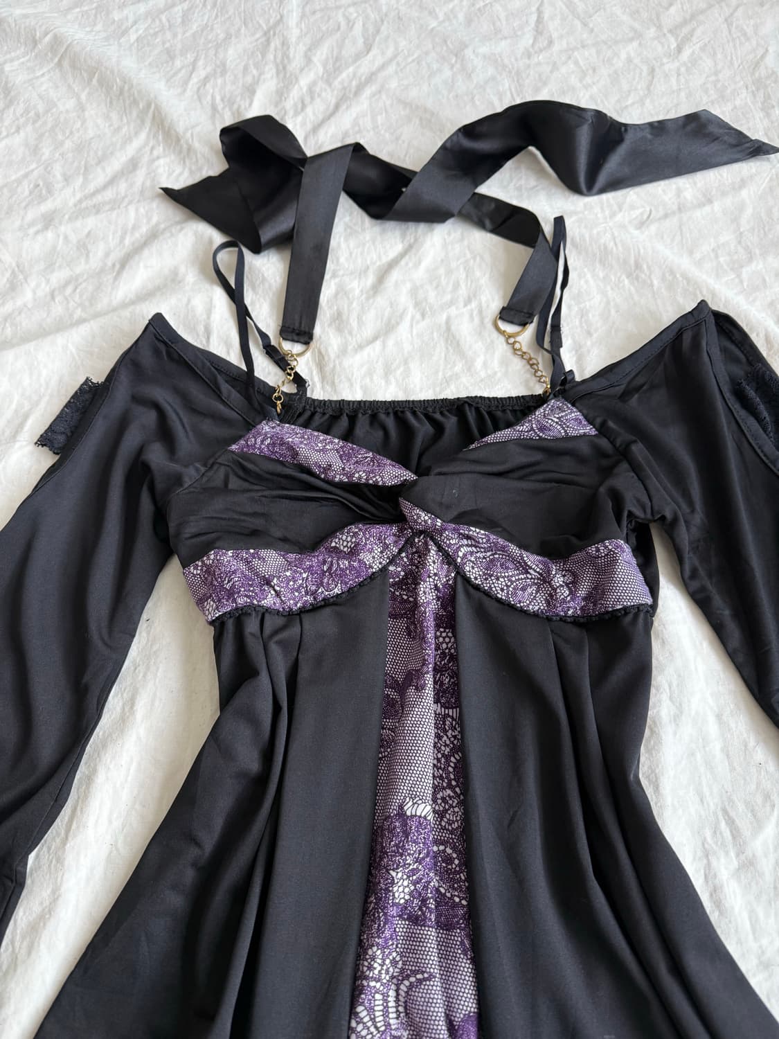 오프숄더 오리엔탈 고딕 원피스 상품이미지6