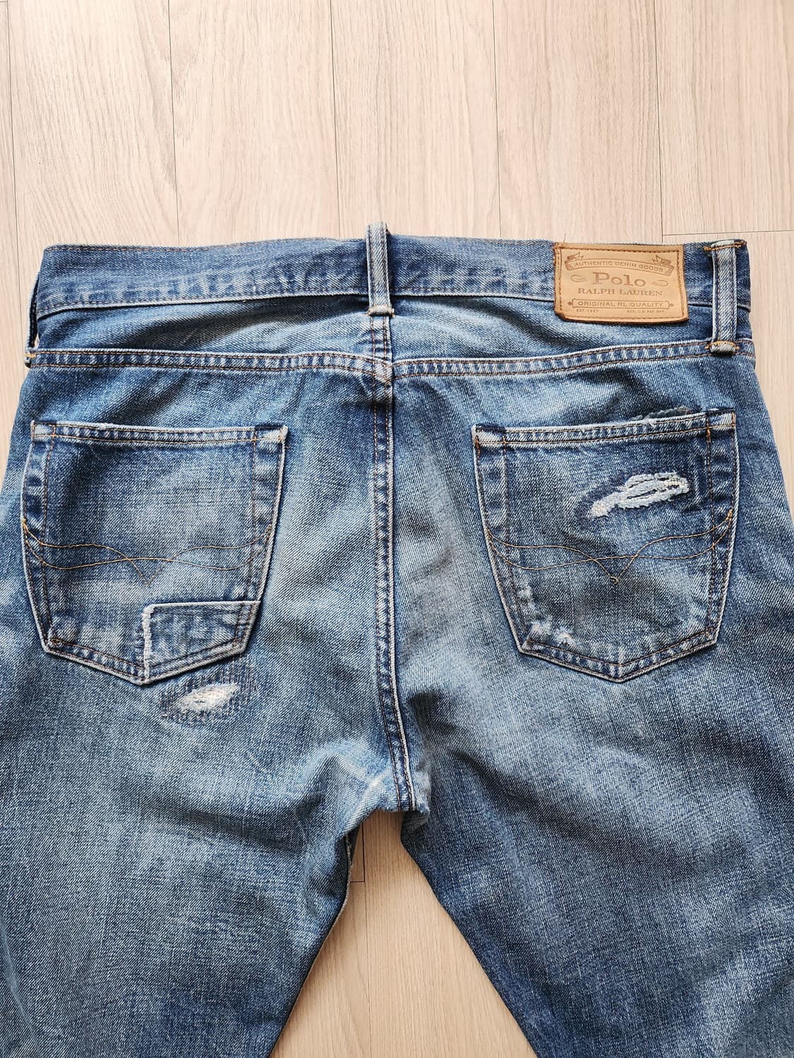 폴로랄프로렌 워싱패치청바지(30/32 상품이미지3
