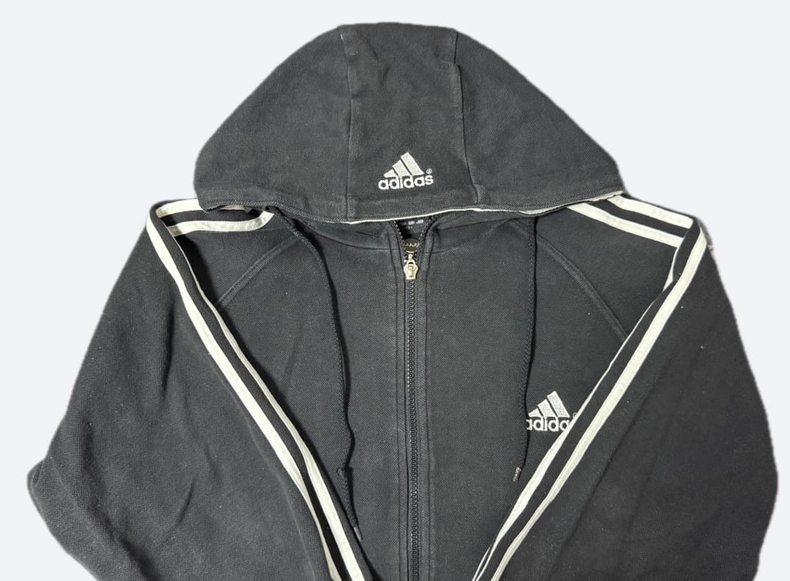 빈티지 아디다스 올드스쿨 삼선 후드집업 상품이미지1