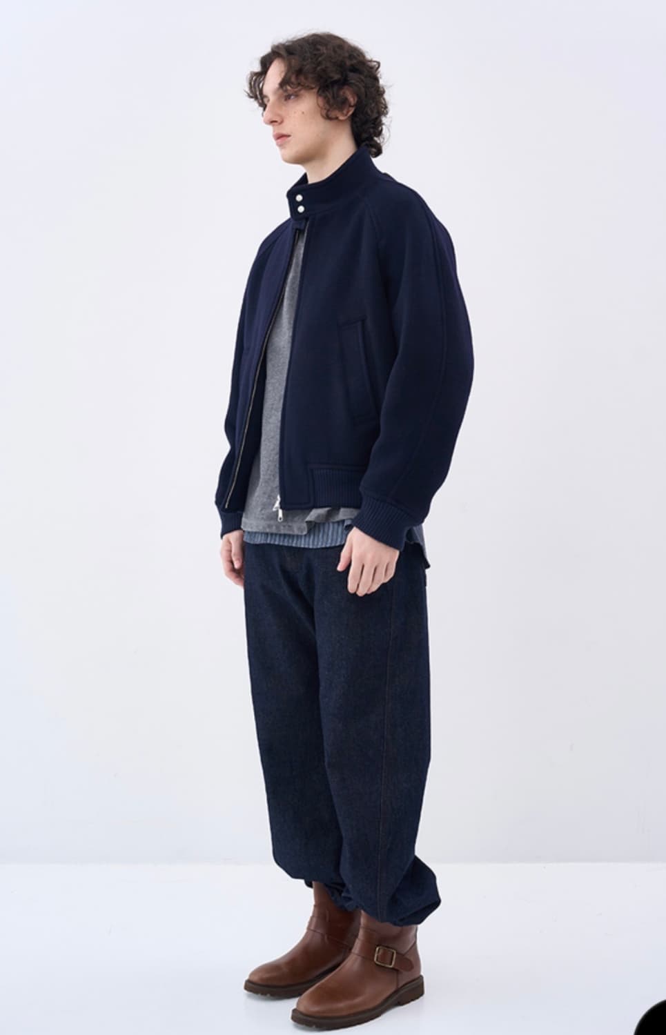 애프터프레이 리가즈 해링턴 자켓 네이비 M 상품이미지3