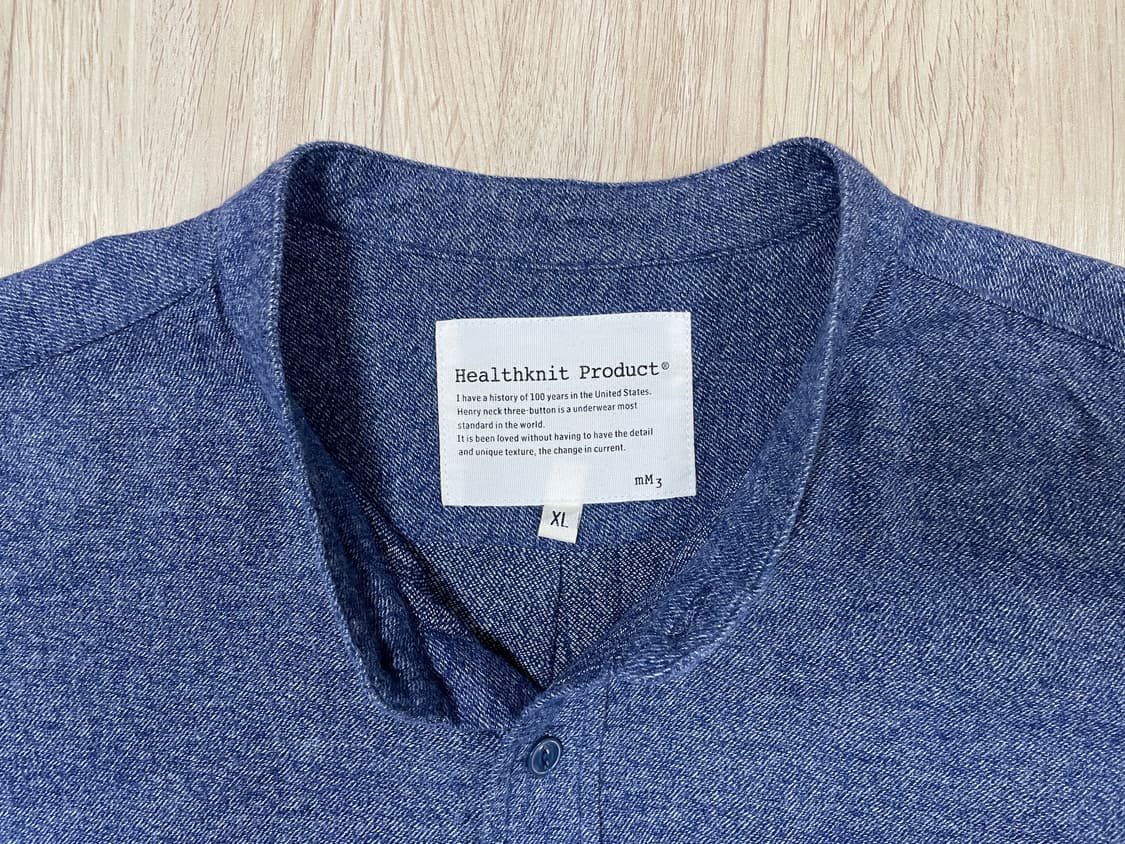 100~105) 헬스니트 100주년 솔트페퍼 헨리넥(RRL&LVC&폴로 상품이미지3