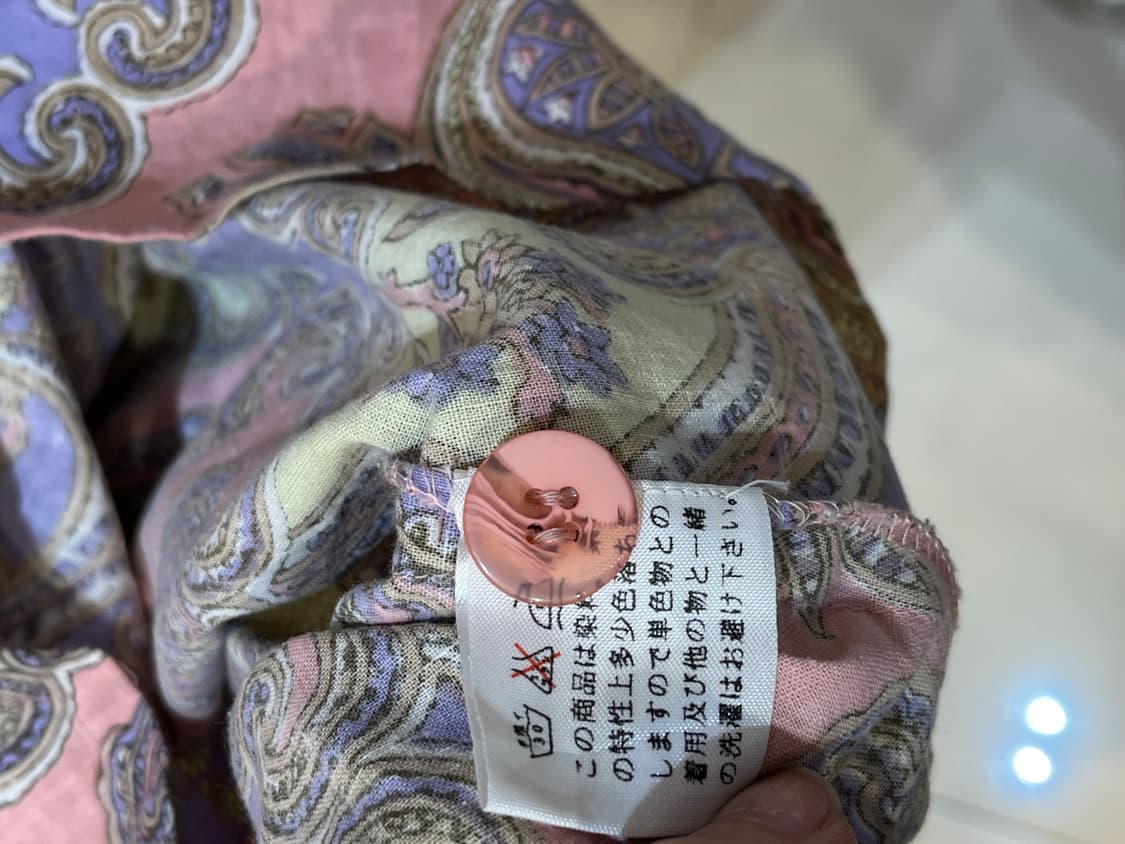 일본Thutty 핑크 페이즐리 나팔 통바지 상품이미지7