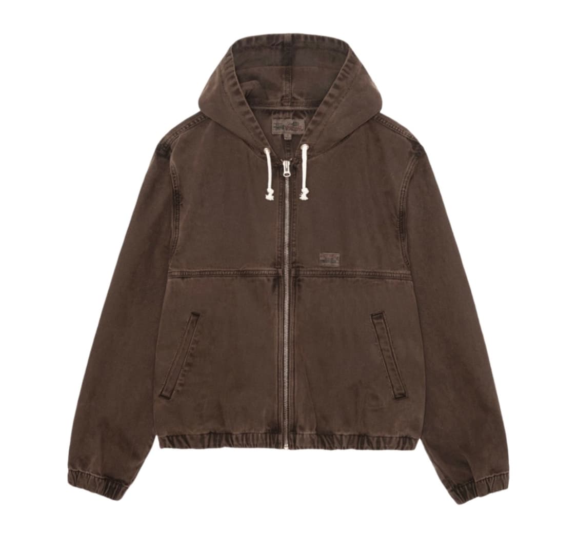스투시 언라인드 캔버스 워크 자켓 브라운 상품이미지1