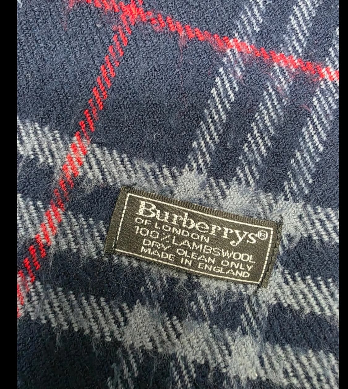 버버리 네이비 노바체크 램스울 머플러 상품이미지7