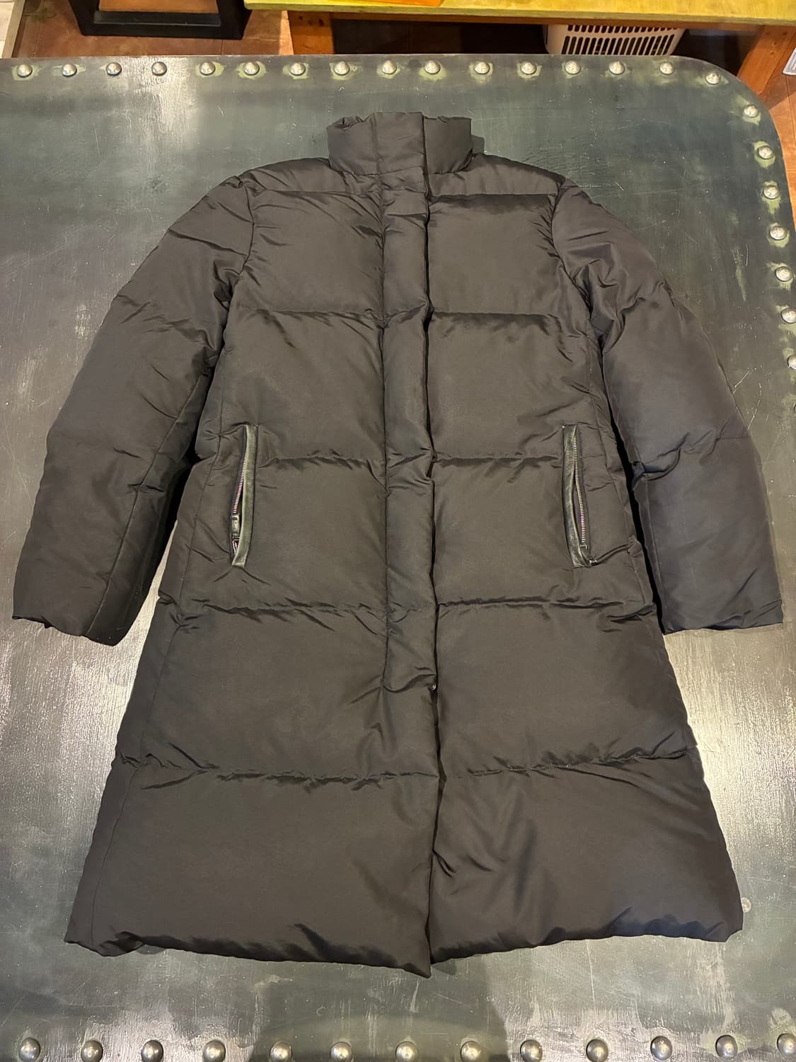 M) 버버리 다운 롱패딩 코트 블랙 상품이미지1