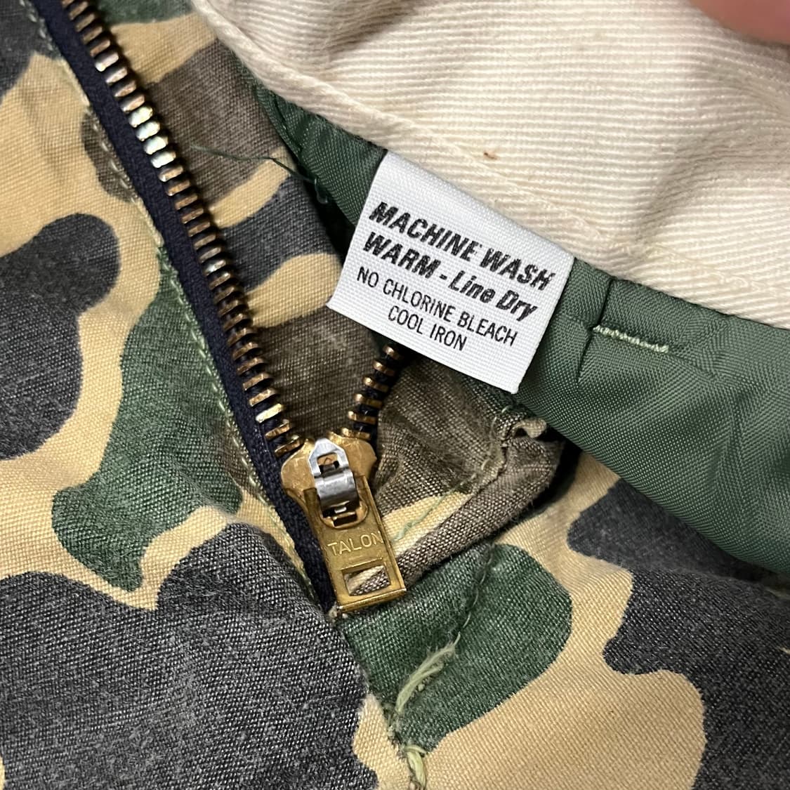 70s 빈티지 덕카모 퀼팅 팬츠 (35“) 상품이미지7