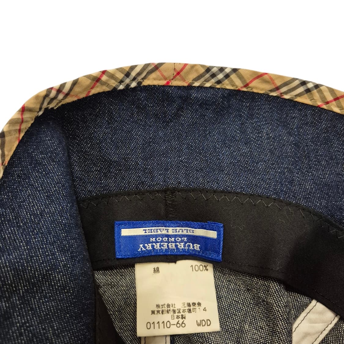 BurberryBlueLabel) 버버리 블루라벨 노바체크 데님 버킷햇 상품이미지5