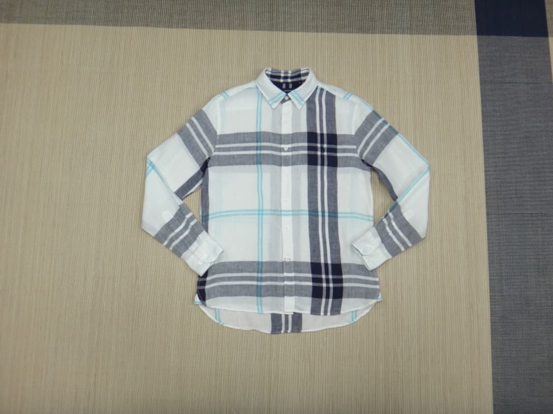 (100) HAZZYS 헤지스 린넨 하절기 남성 긴팔 셔츠 상품이미지1