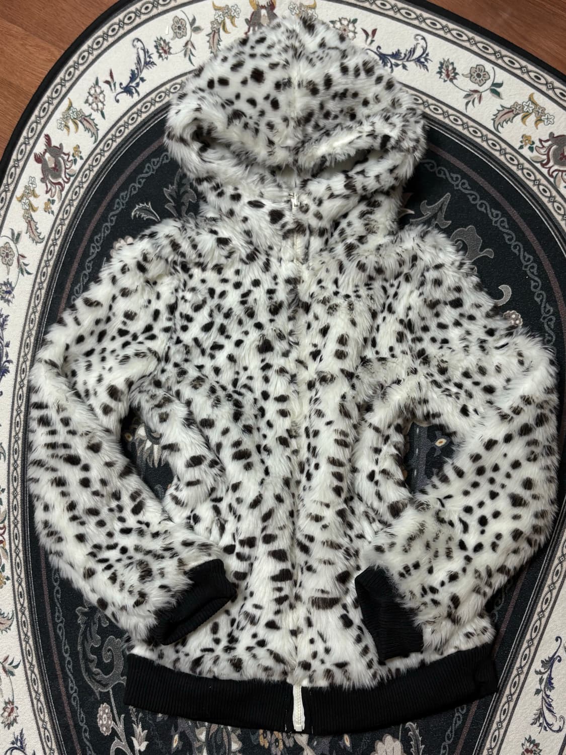 일본빈티지 아케호무 퍼 후드집업 상품이미지1