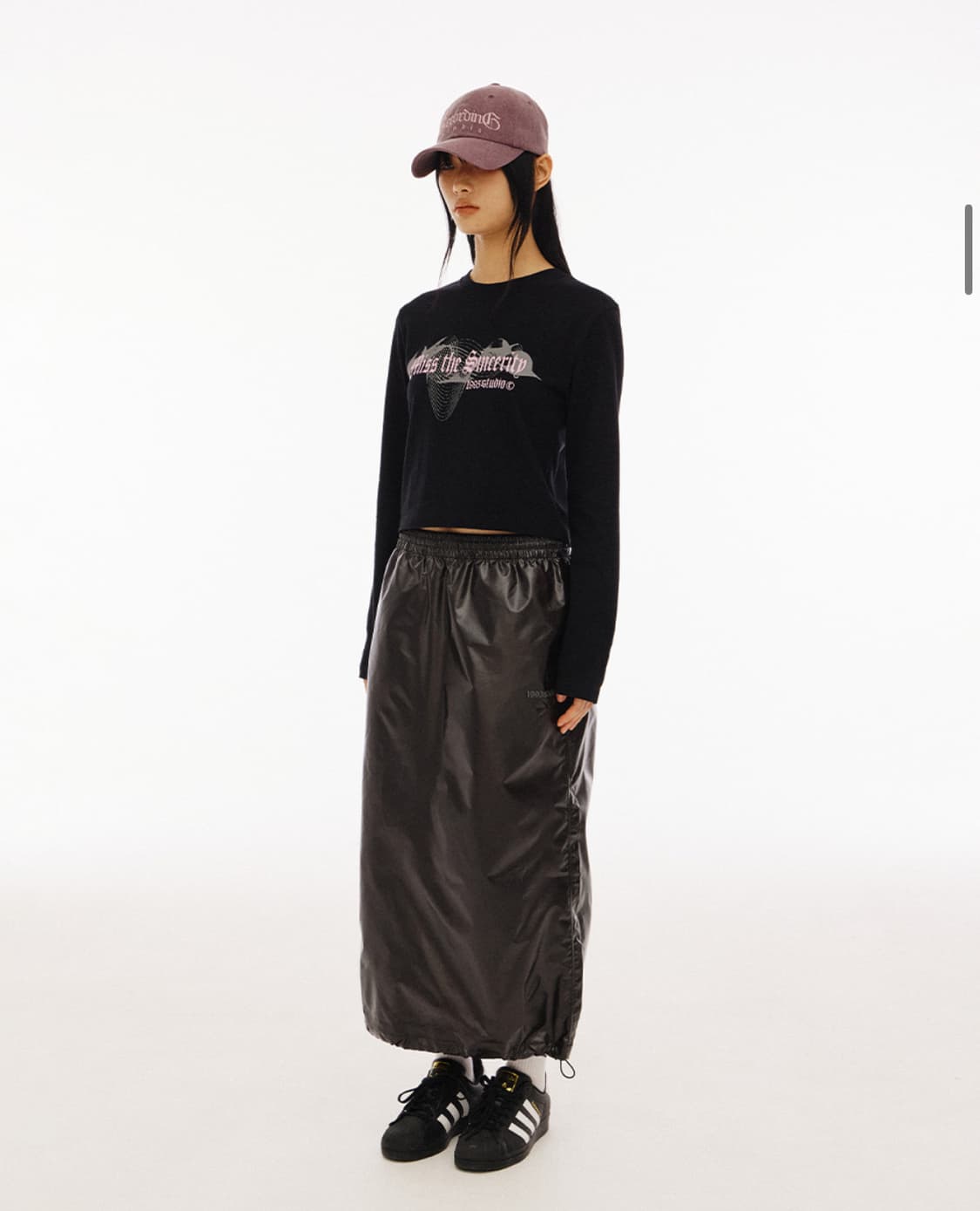 무신사 1993스튜디오 신세리티 크롭 롱슬리브 티셔츠 블랙 상품이미지2