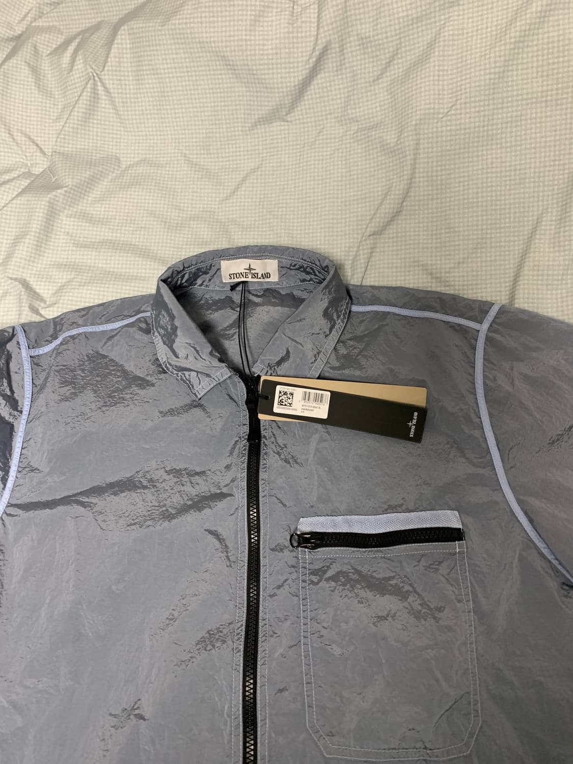 스톤아일랜드 나일론메탈 오버셔츠 스카이블루 XL 상품이미지2