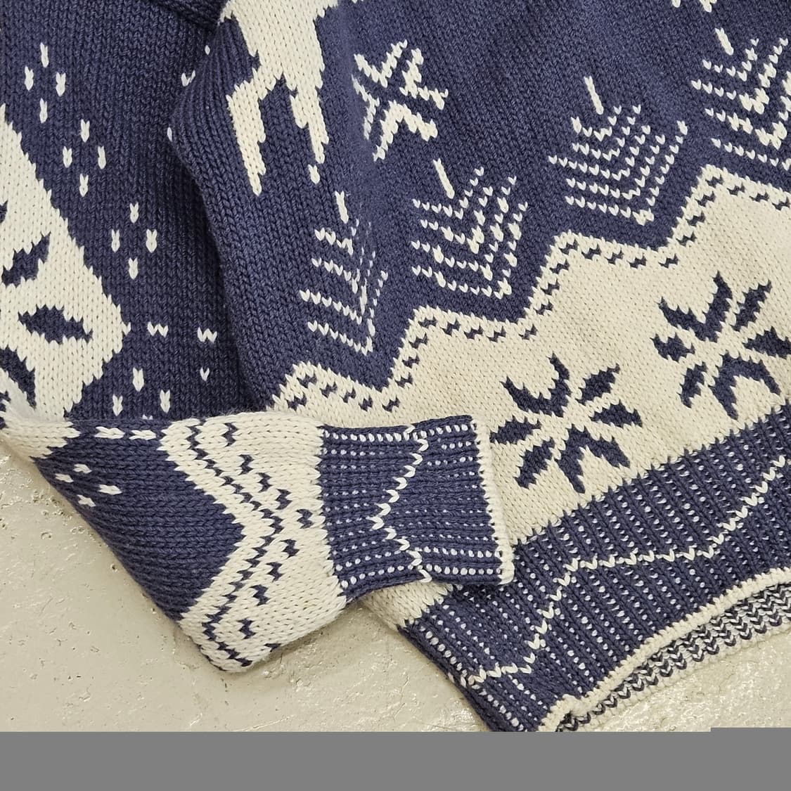 90's snowy peak 스노위픽 빈티지 니트 스웨터 뉴질랜드산 L 상품이미지4