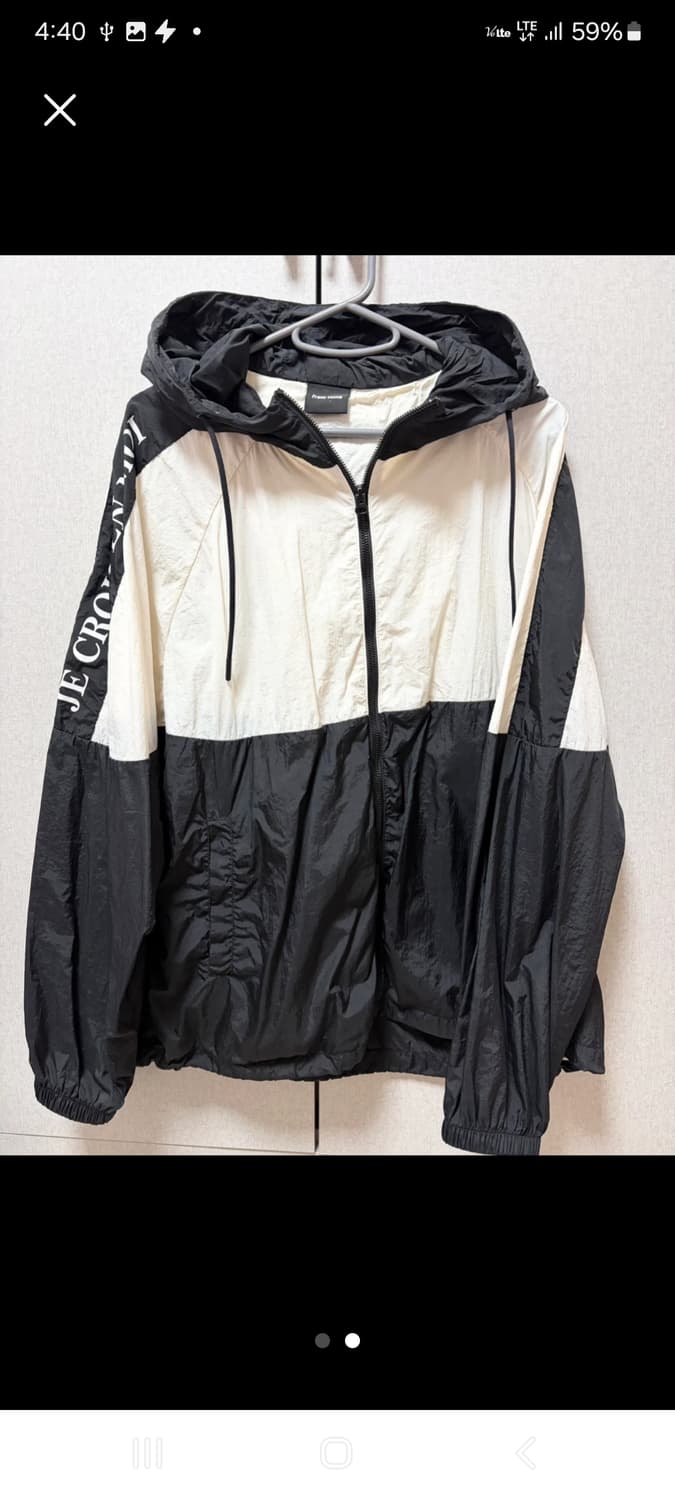 클라이드앤배색 경량바람막이. M/XL 상품이미지2