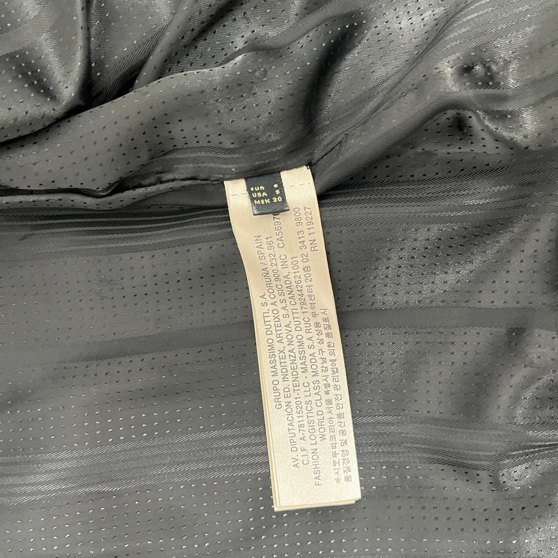 마시모두띠 양가죽 라이더 자켓 S 상품이미지7