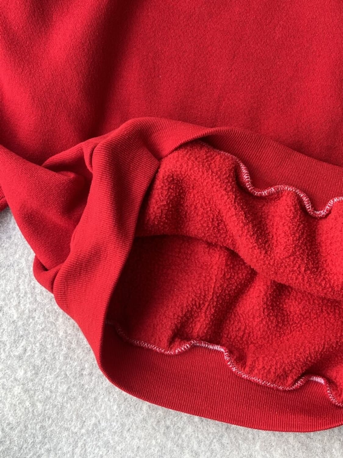 (L) 러셀 1970 s 빈티지 듀블라 후드티 레드 상품이미지4