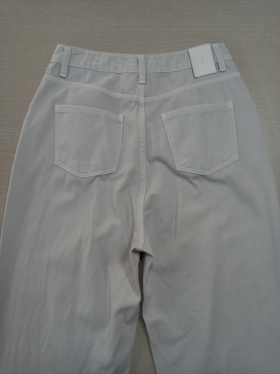 27-28 OOTJ 봄여름용 하이웨이스트 상하스판 와이드진 27-615 상품이미지4