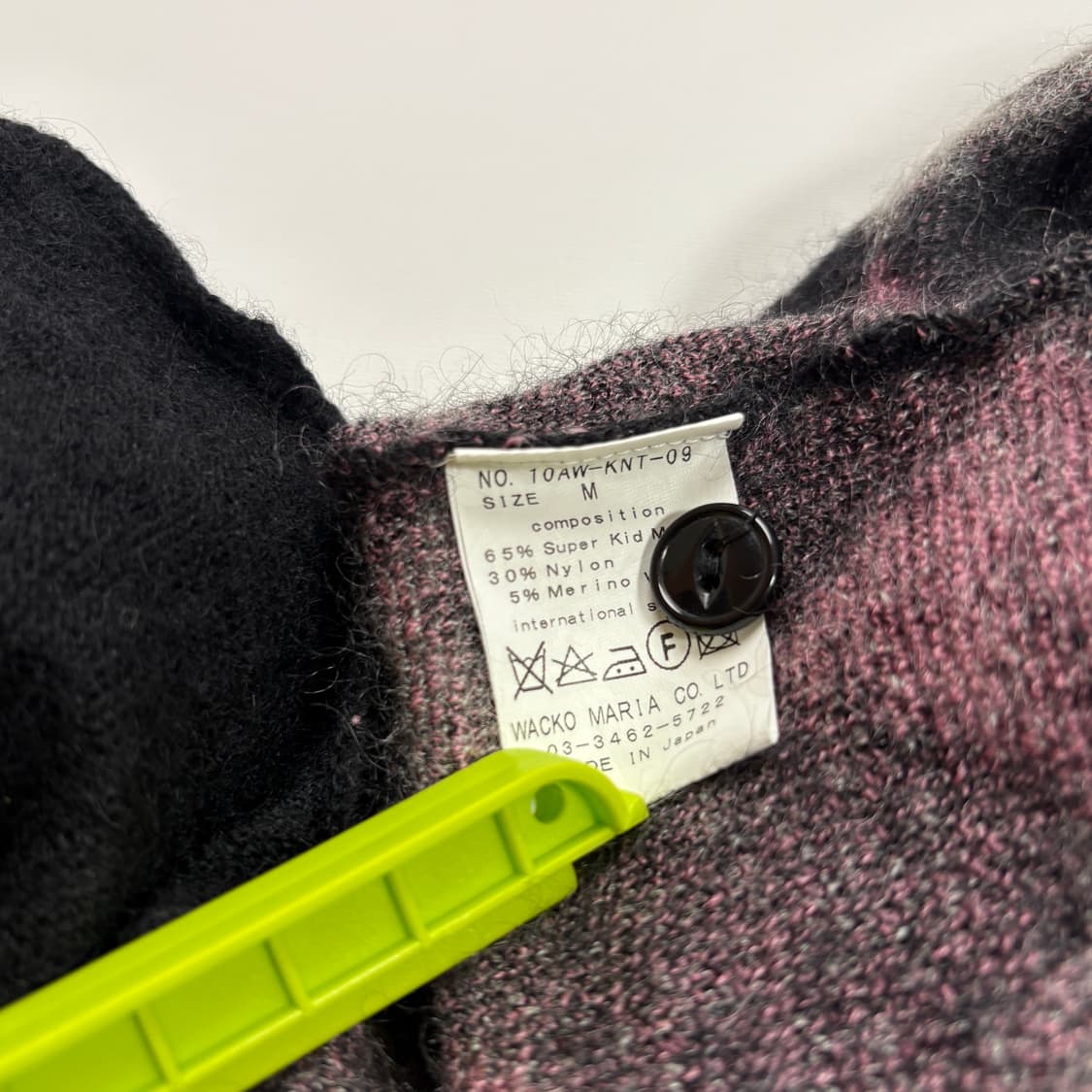 10A/W 와코마리아 아가일 패턴 가디건 상품이미지6