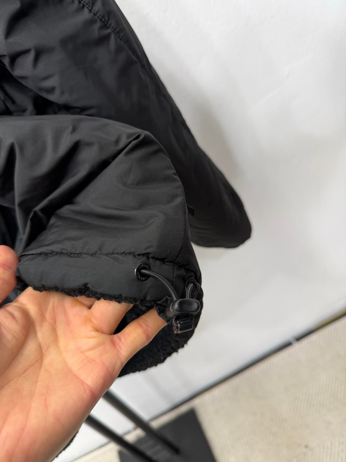 정품) 커버낫 뽀글이 플리스 리버시블 양면 블랙 105 상품이미지7