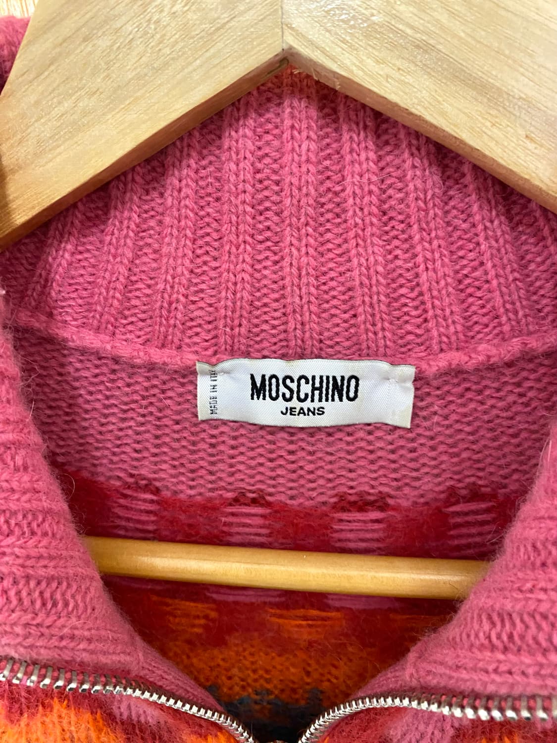 00's MOSCHINO knit zip-up cardigan 상품이미지7