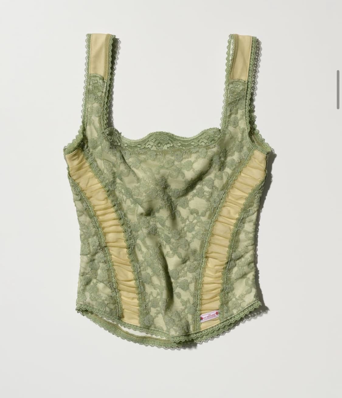 스컬프터 Team Mary Corset Top Green/lemon 상품이미지2