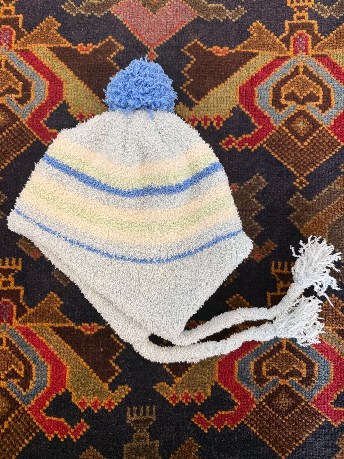 빈티지 퍼지 헤어리 이어플랩 테리원단 상품이미지1