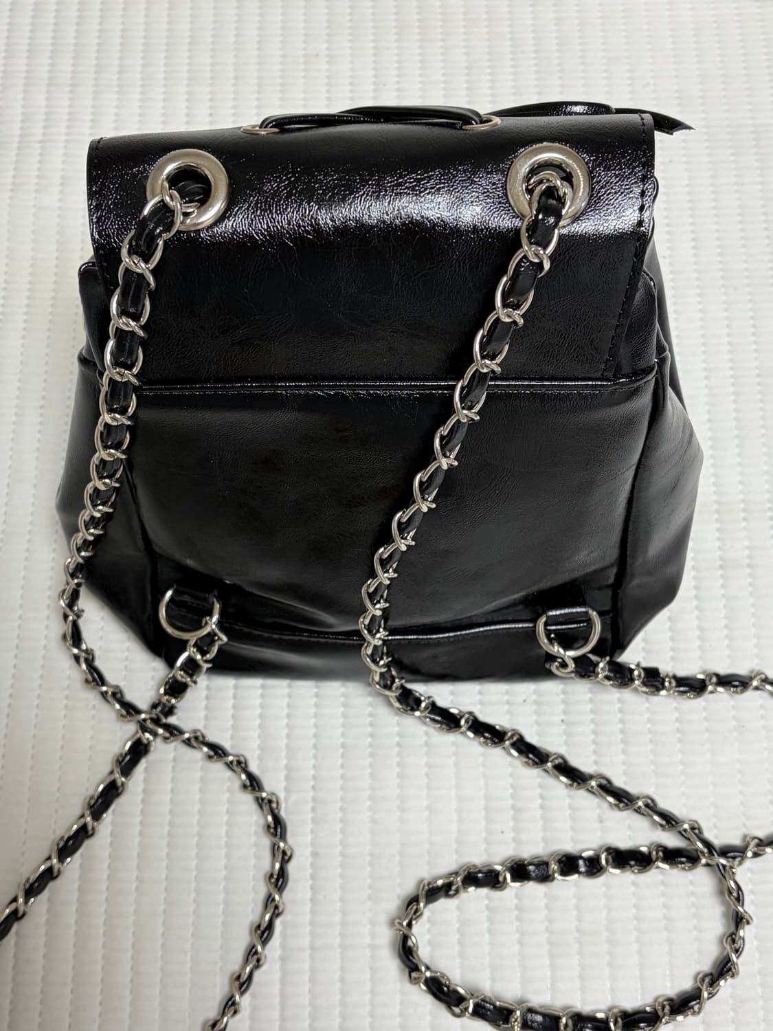 아노에틱 리본 클래식 백팩 블랙 상품이미지6