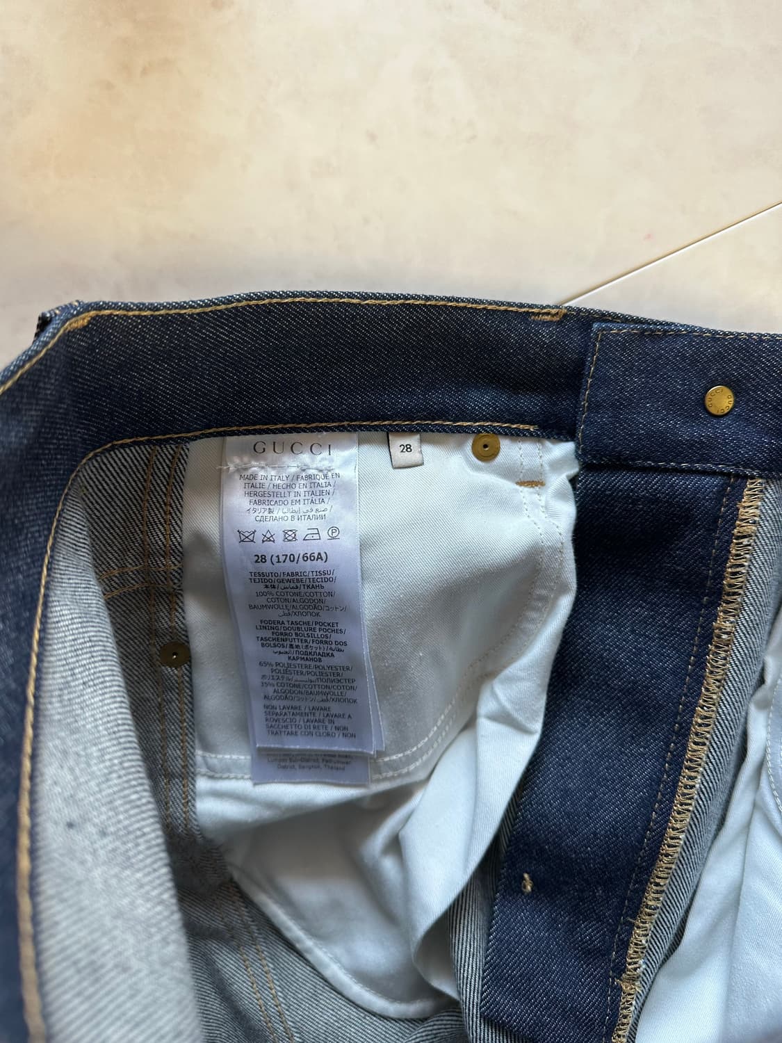 23FW 구찌 백 로고패치 데님 상품이미지5