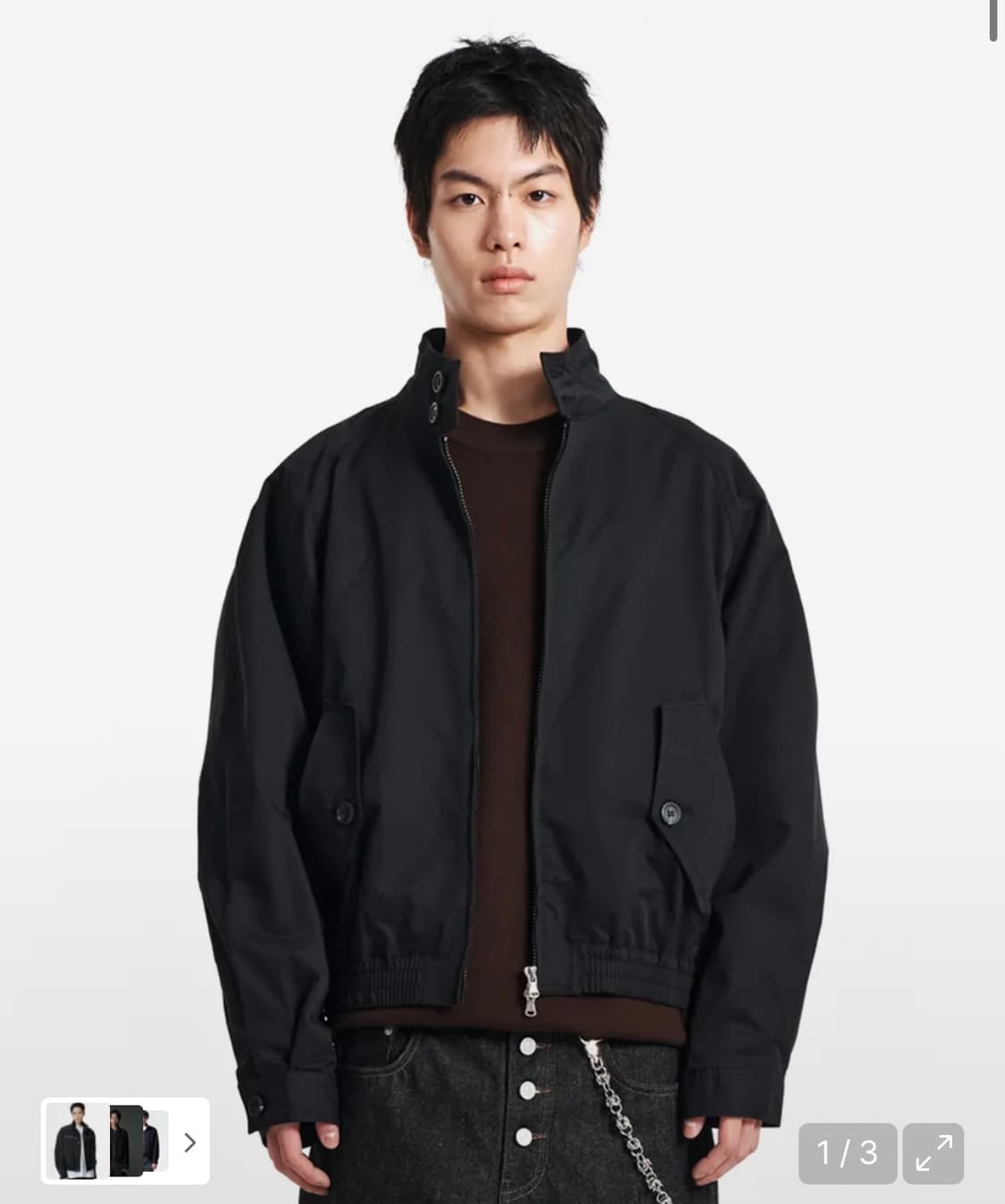 기철 (사이즈M) Herrington crop jacket 해링턴자켓 상품이미지1