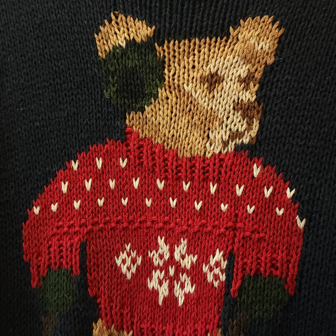 90s 폴로 랄프로렌 베어 핸드니트 L 상품이미지7