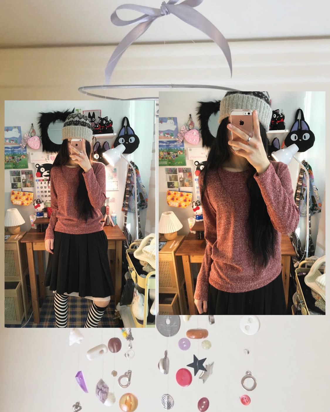 vintage melange soft round top rose pink 상품이미지1