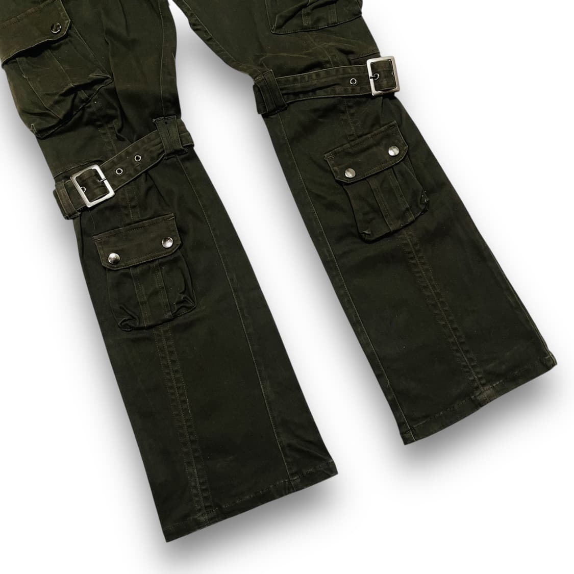 세만틱 디자인 더블 본디지 4중 포켓 카키 팬츠 상품이미지4