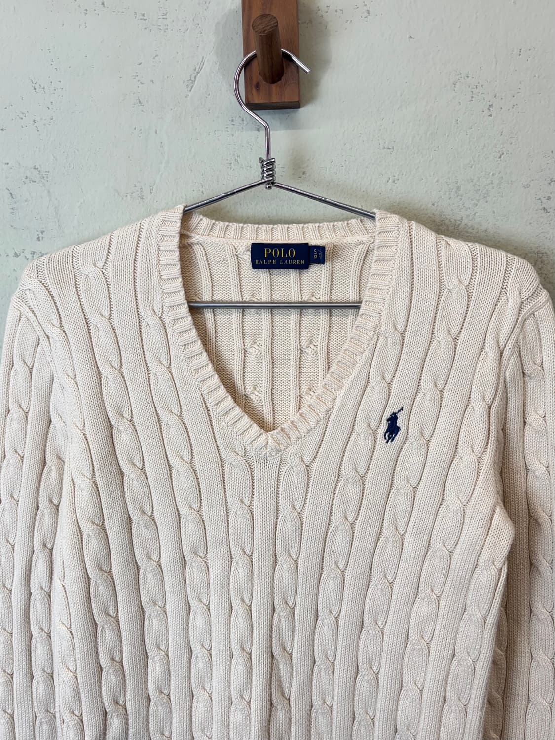 폴로랄프로렌 아이보리 케이블 니트 상품이미지4