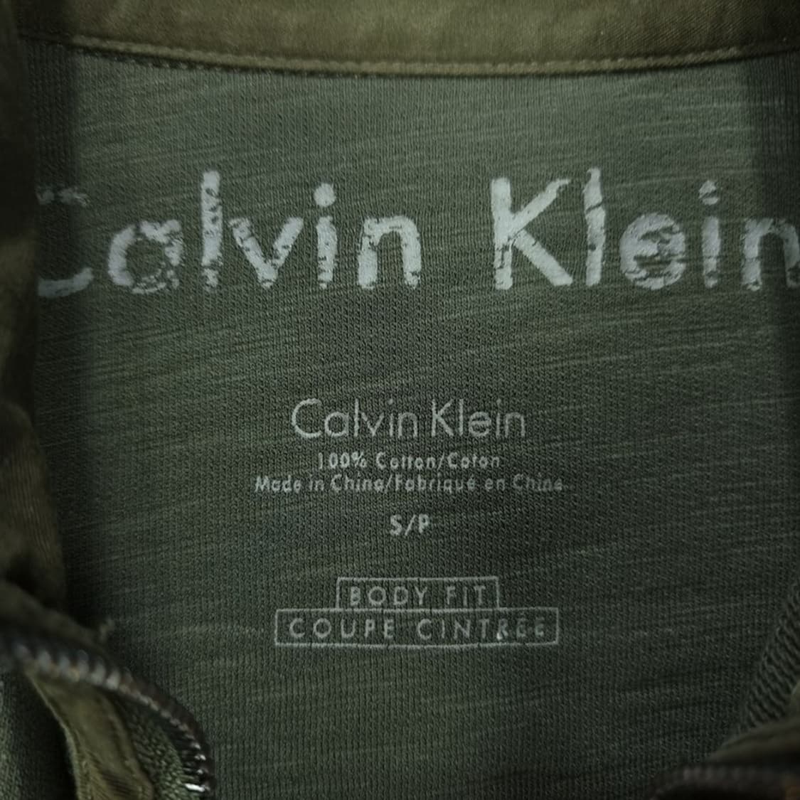 [캘빈클라인] 멀티 포켓 하이넥 스웻 집업 자켓 브라운 M19345 상품이미지7