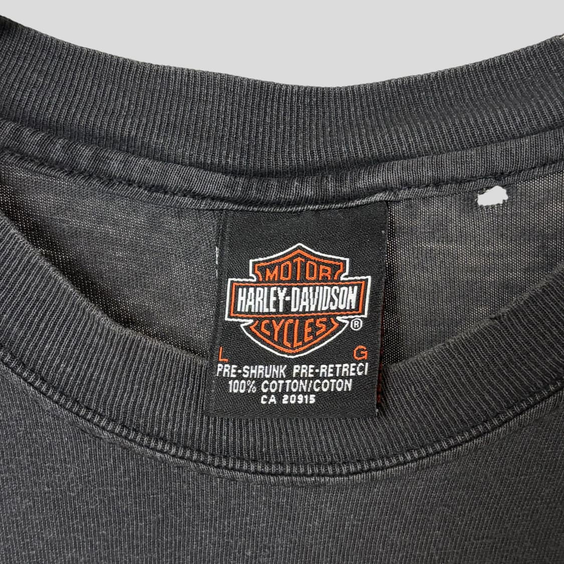 (L)90s 할리데이비슨 컷팅 슬리브리스 상품이미지5