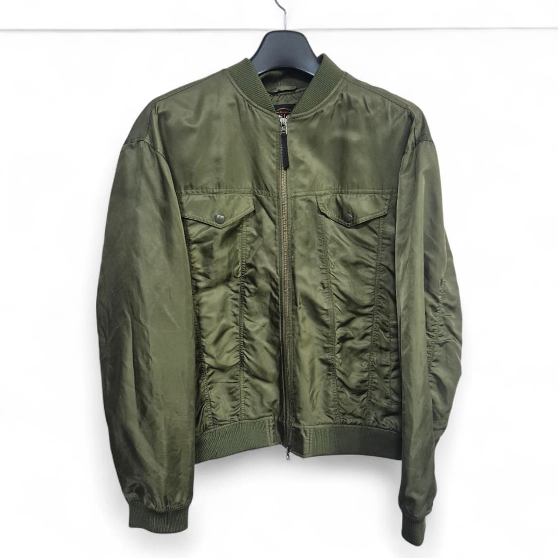 비슬로우 자켓카키색 봄버 자켓 상품이미지1