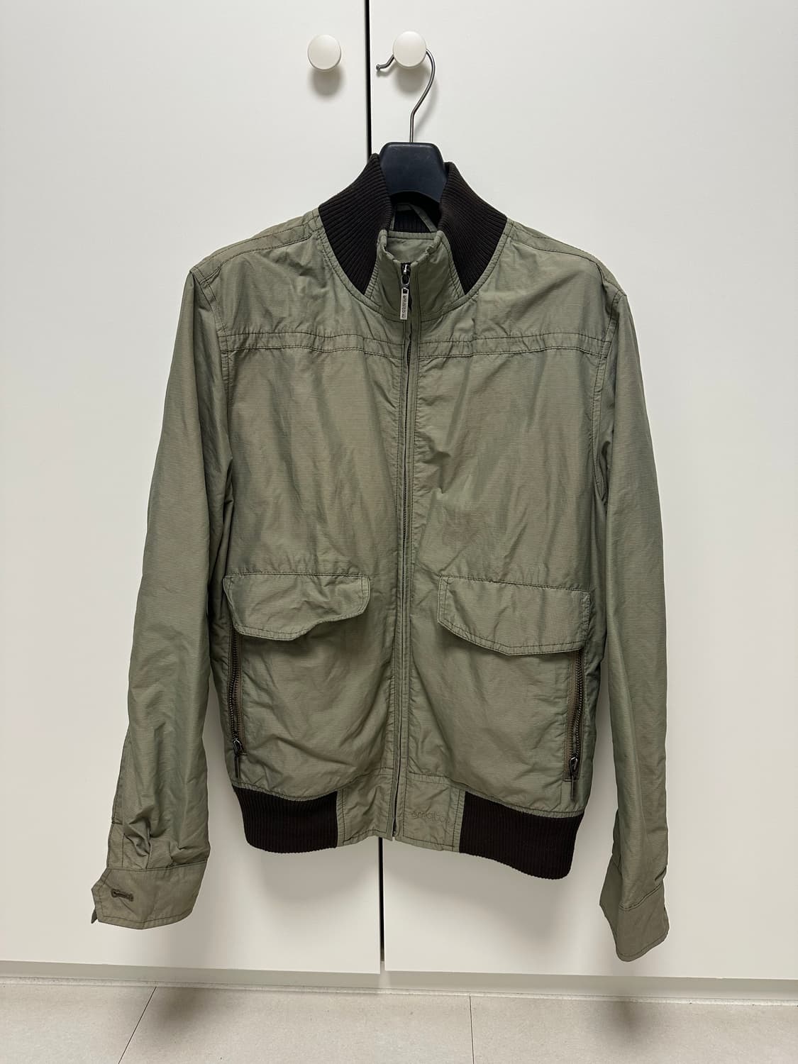 smalto 카키색 봄버 자켓 상품이미지1