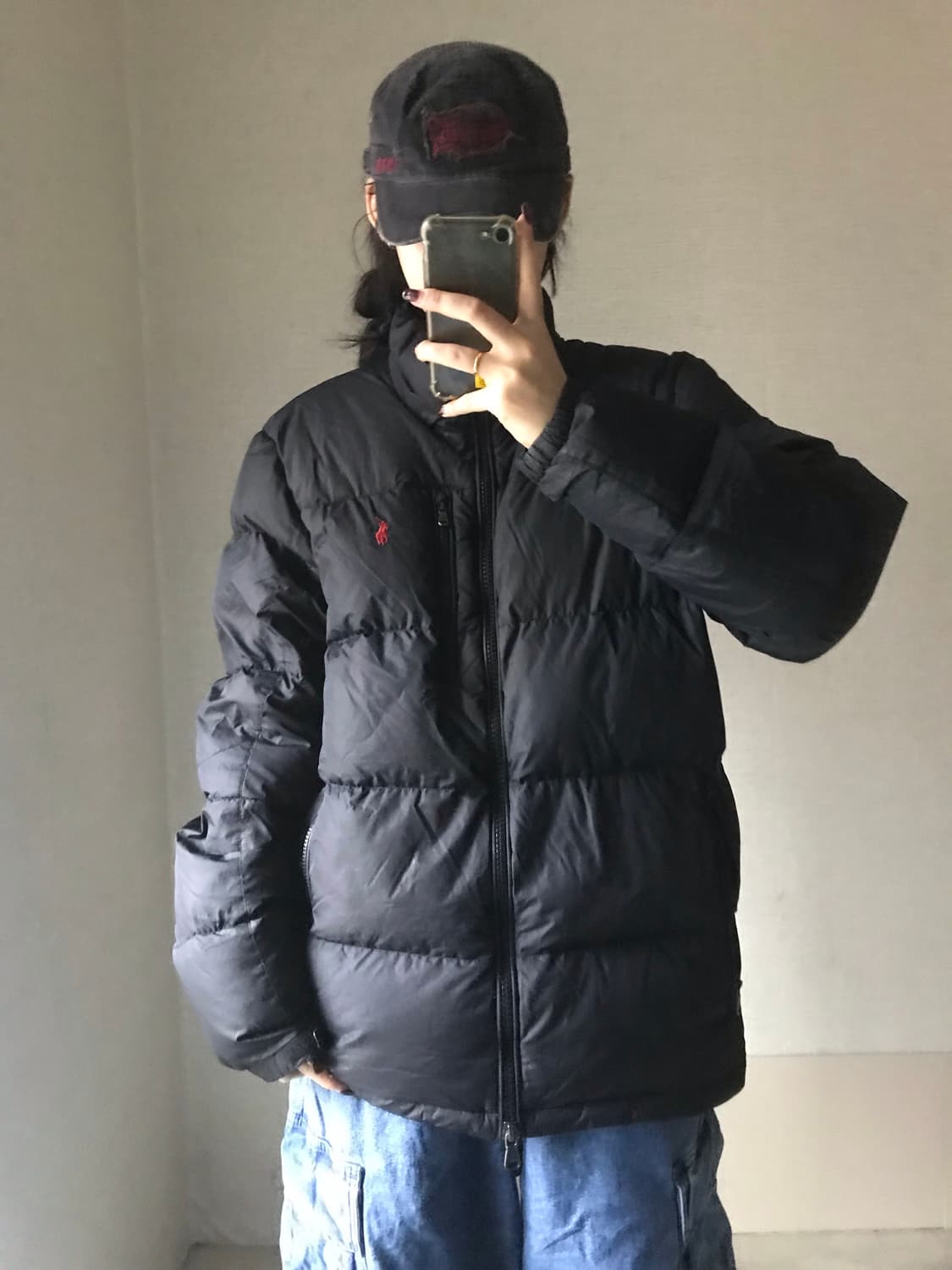 폴로 블랙 패딩 상품이미지1