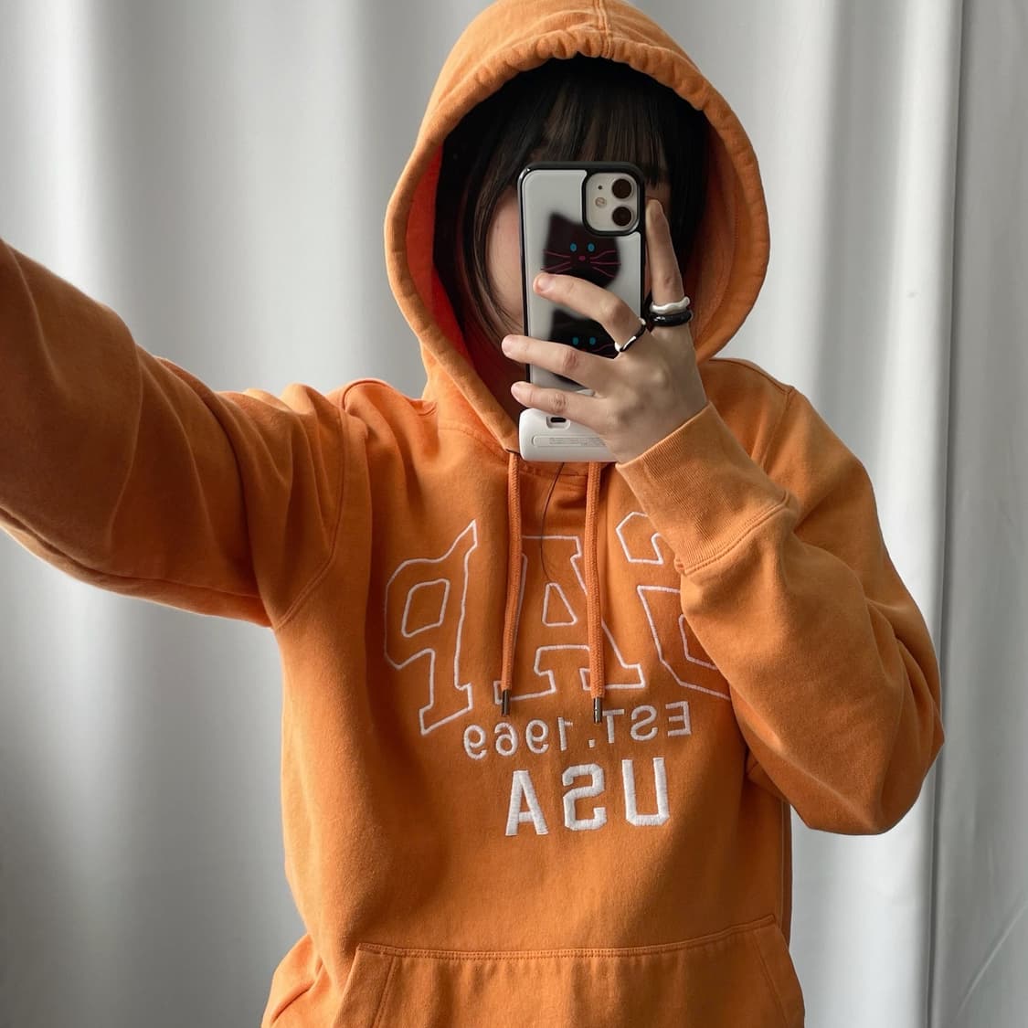 갭 USA 빅로고 스웻 후드 상품이미지2