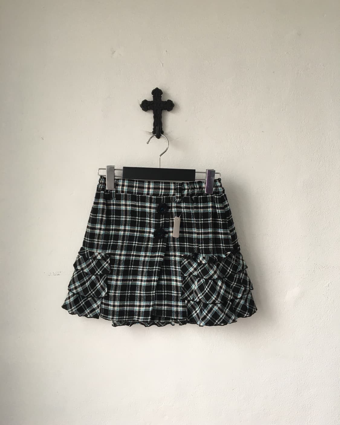 Check pattern mini skirt 상품이미지1