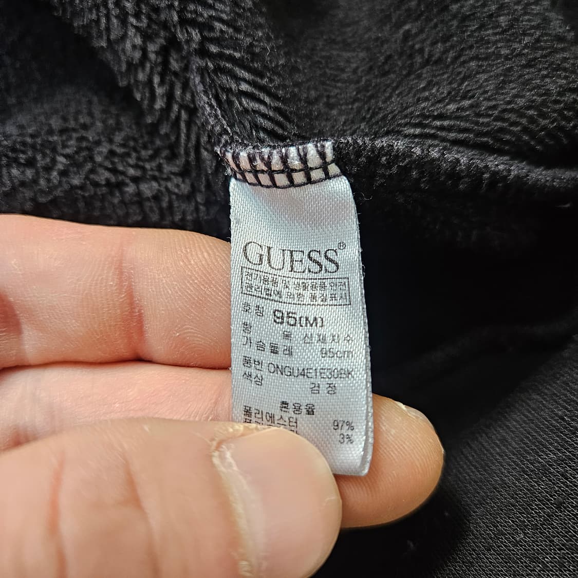 M 게스 여성 기모 라운드 맨투맨 0323Y 상품이미지3