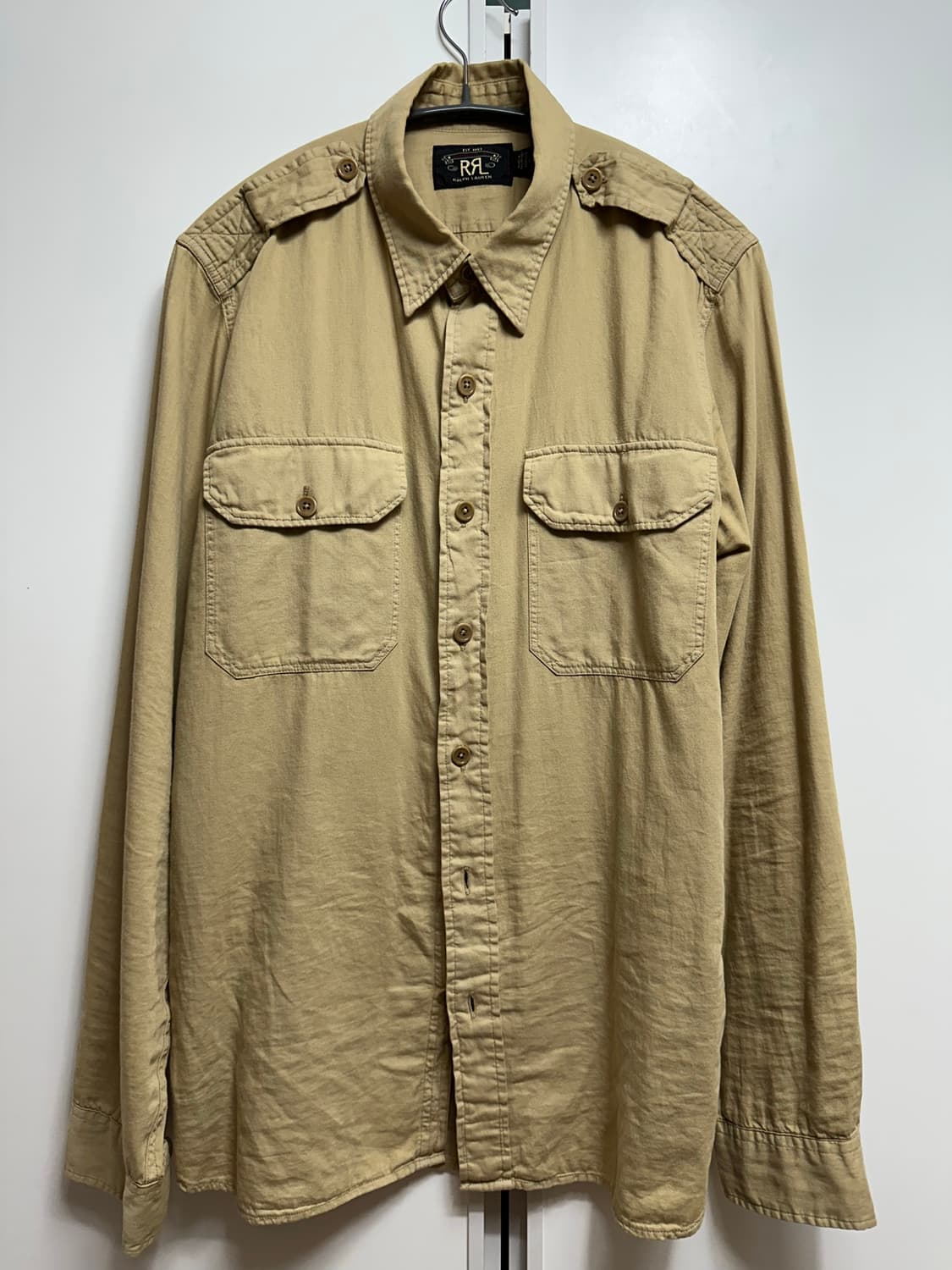 RRL 가먼트 다이 트윌 셔츠 M 상품이미지1