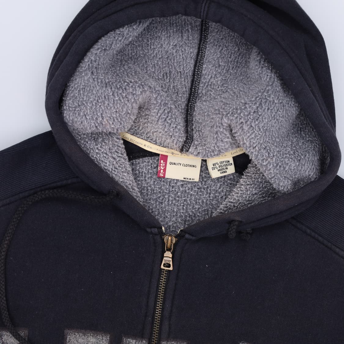 [M] 리바이스 빅로고 기모 후드집업 0107H1 상품이미지3