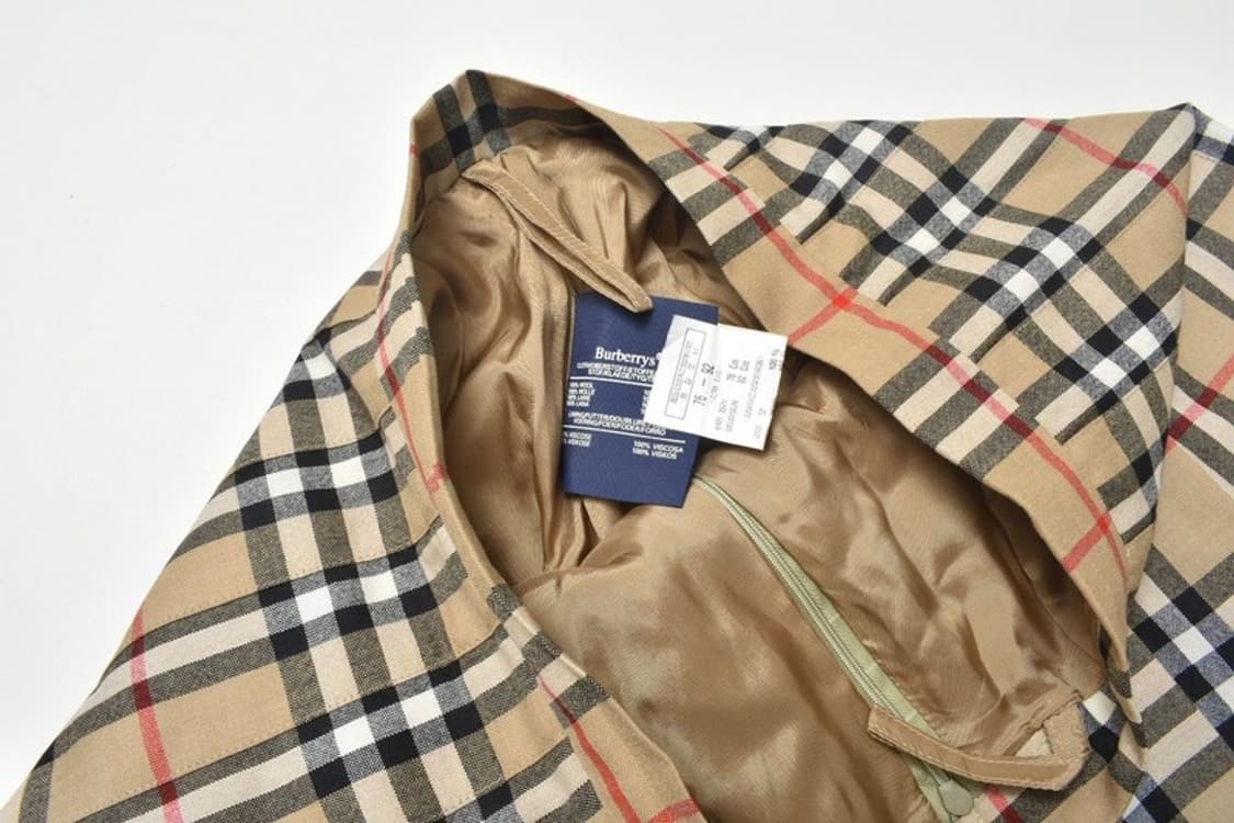 90S 버버리 노바체크 스커트 치마 N1166 상품이미지4