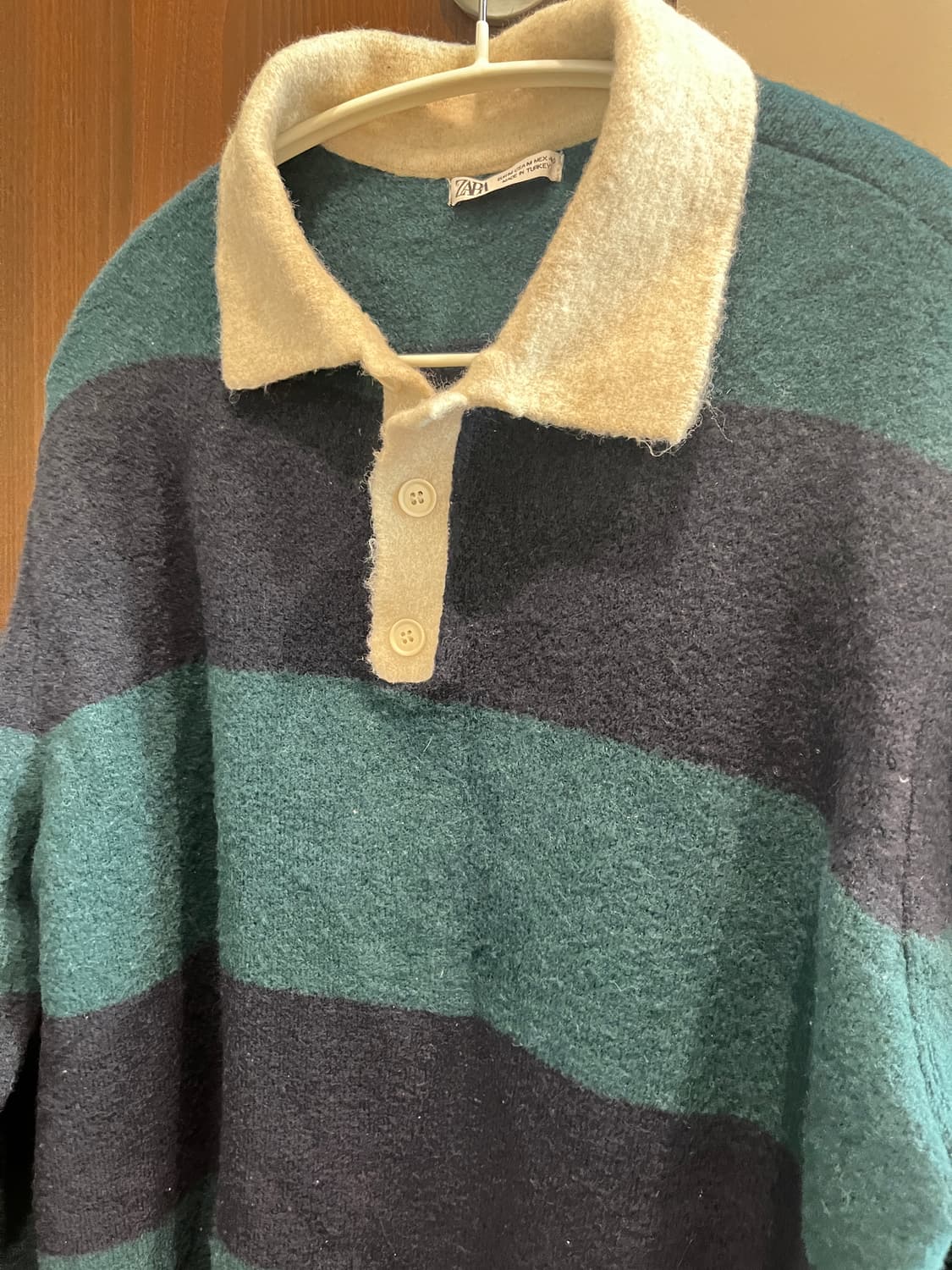 자라 스트라이프 폴로 니트 상품이미지3