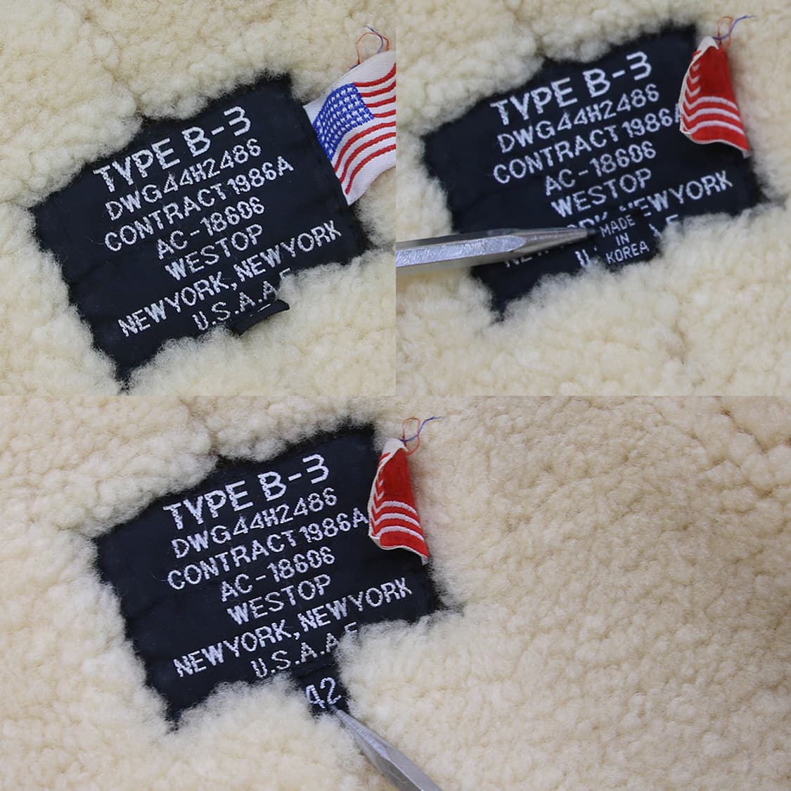 (착용컷) U.S.A.A.F. B-3 무스탕 (남성용 103) 상품이미지8