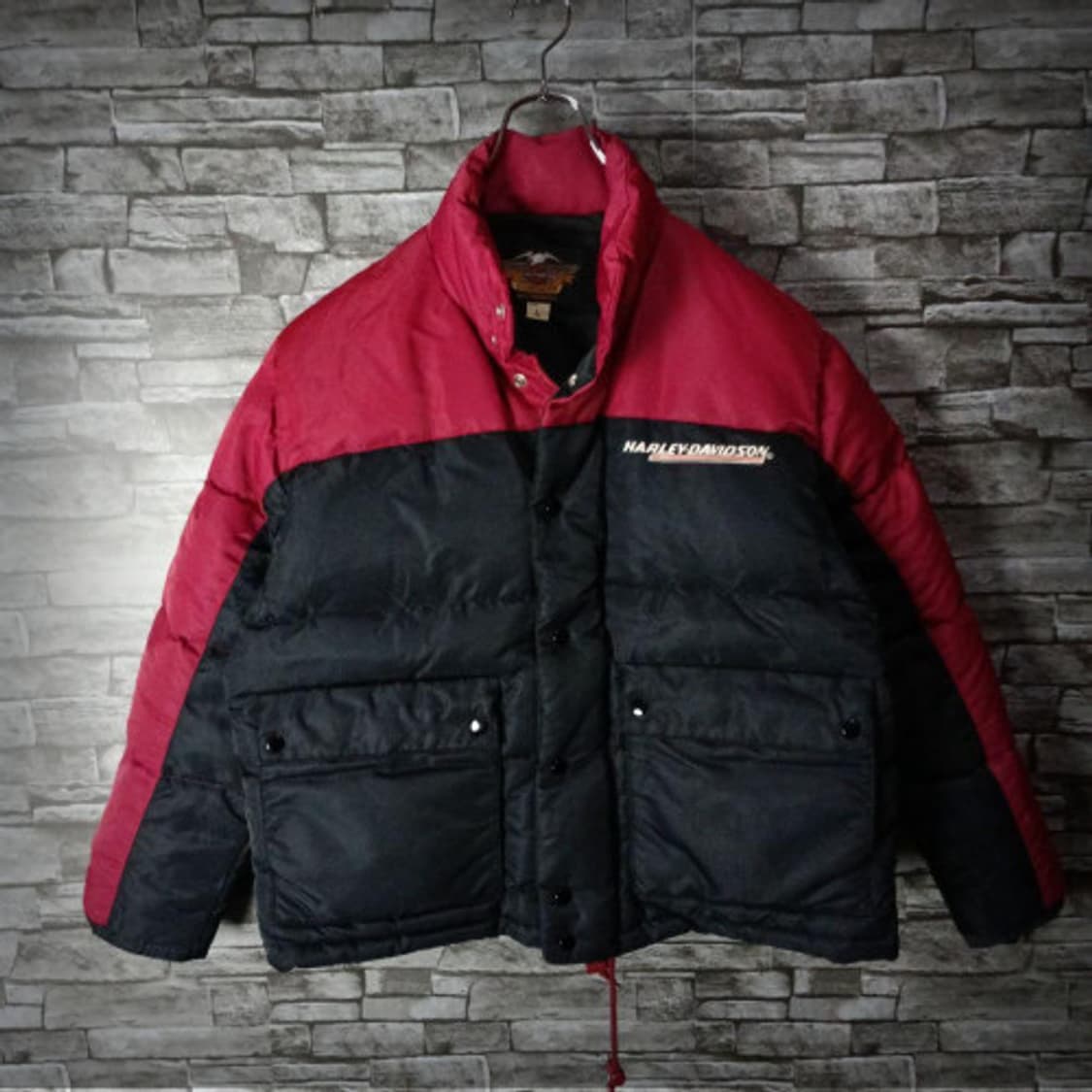 빈티지 할리 데이비슨 HARLEY DAVIDSON 푸퍼 다운자켓 L 상품이미지1