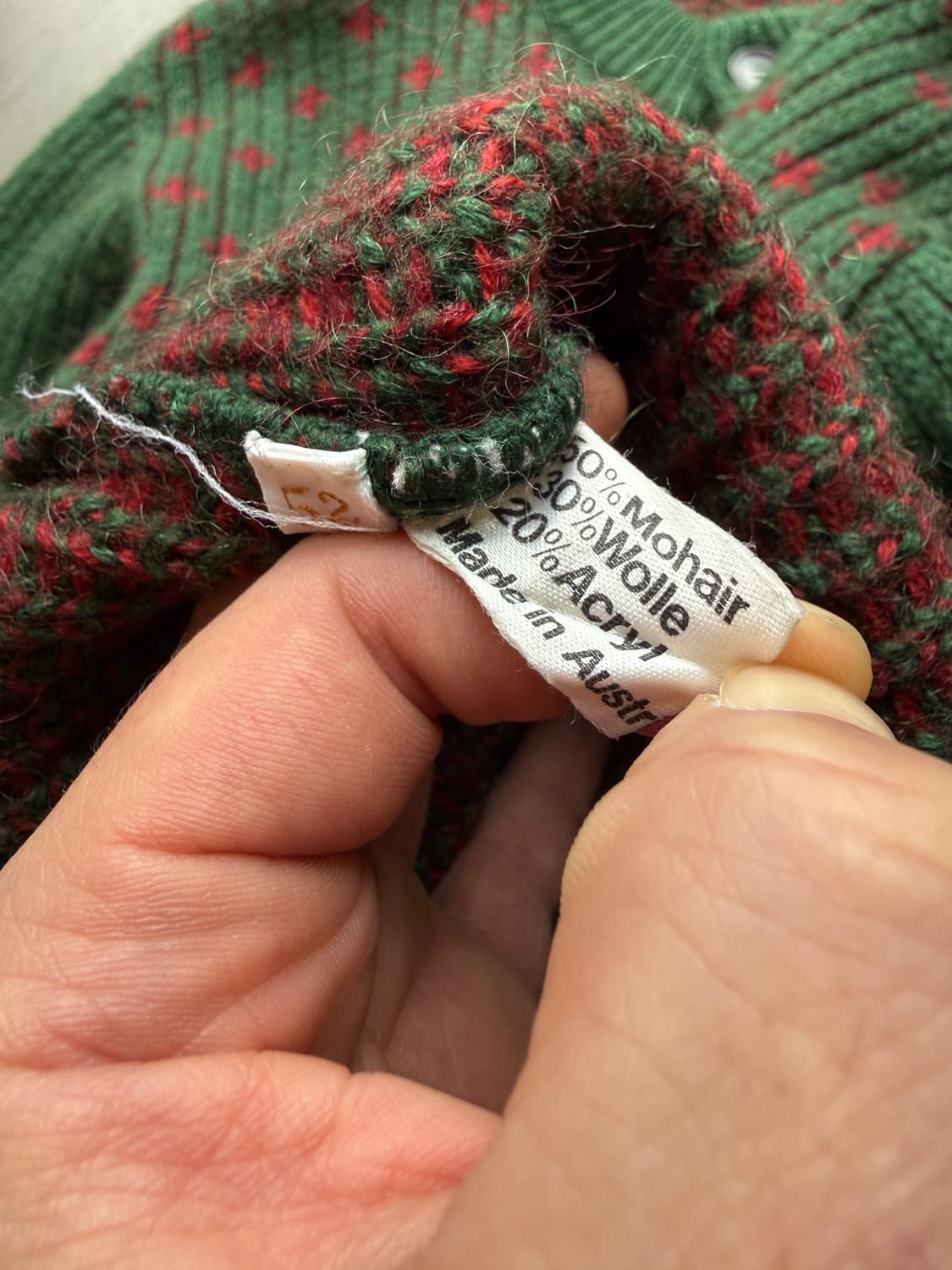 80s 모헤어 가디건 L 상품이미지6